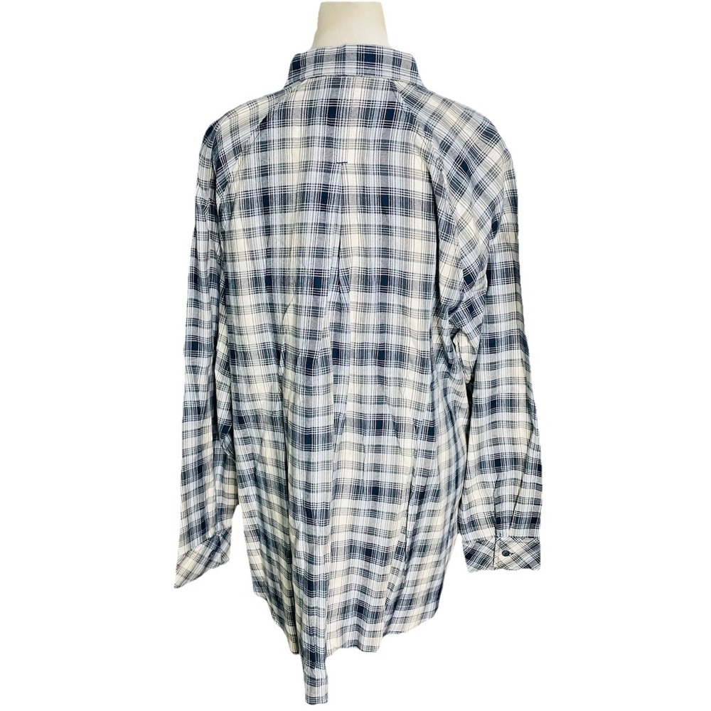 Eddie Bauer‎ New Women's Plaid Button-Up Firelight Flannel Shirt  Size XL New - Picture 5 of 5